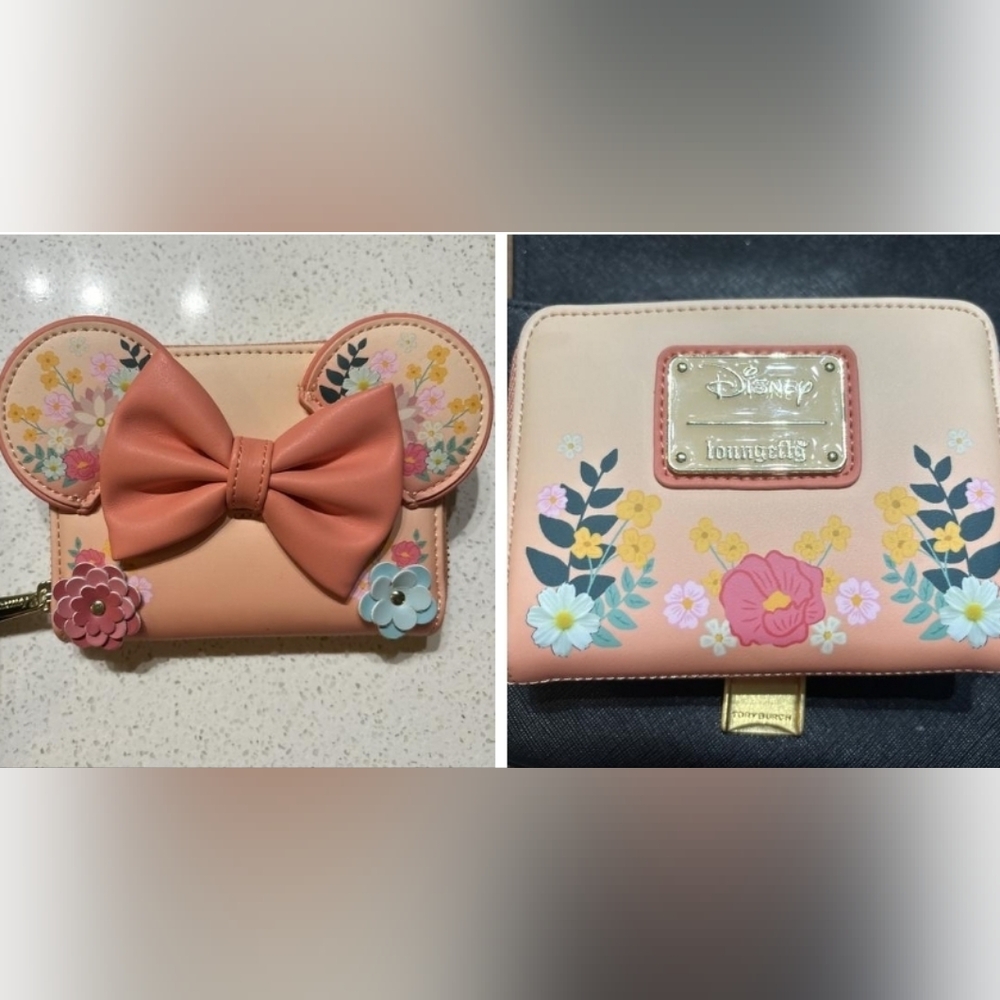 Loungefly Floral Minnie Mouse Wallet - Orange